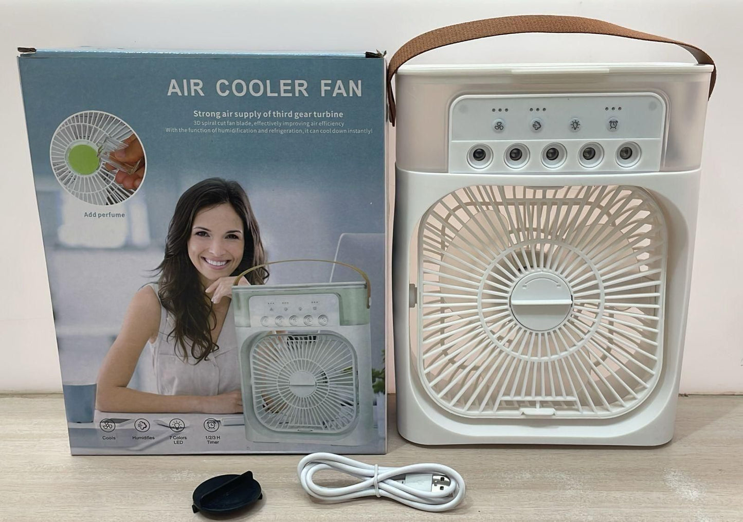 "CoolBreeze Pro™ – USB Air Cooler Fan for Instant Chill"
