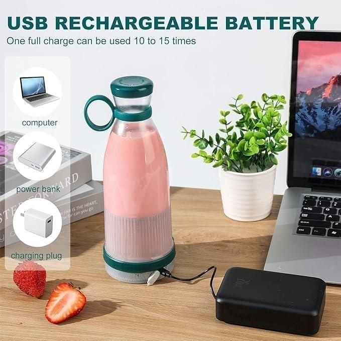 Travel Portable Mini Juice Blender USB Rechargeable Mixer Juicer for Outdoor
