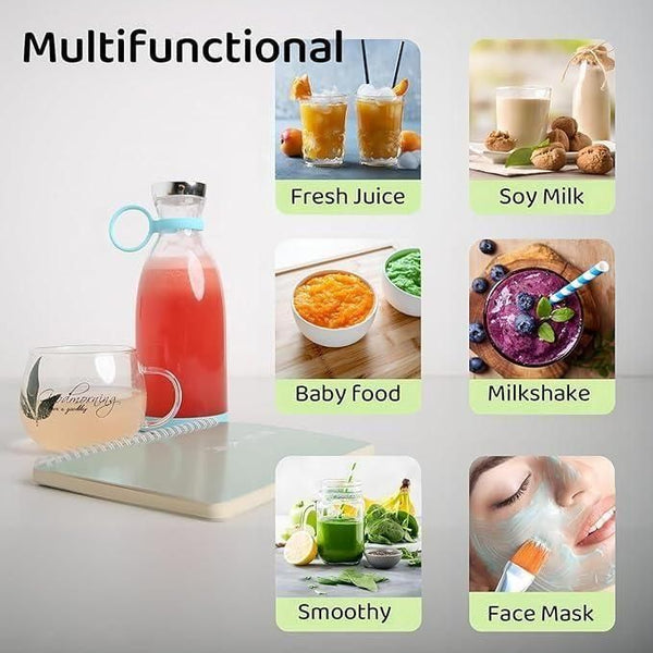 Travel Portable Mini Juice Blender USB Rechargeable Mixer Juicer for Outdoor
