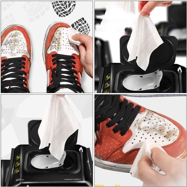 Natural  Shoe Cleaner Wipes - 1 Packs of 80