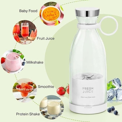 Travel Portable Mini Juice Blender USB Rechargeable Mixer Juicer for Outdoor