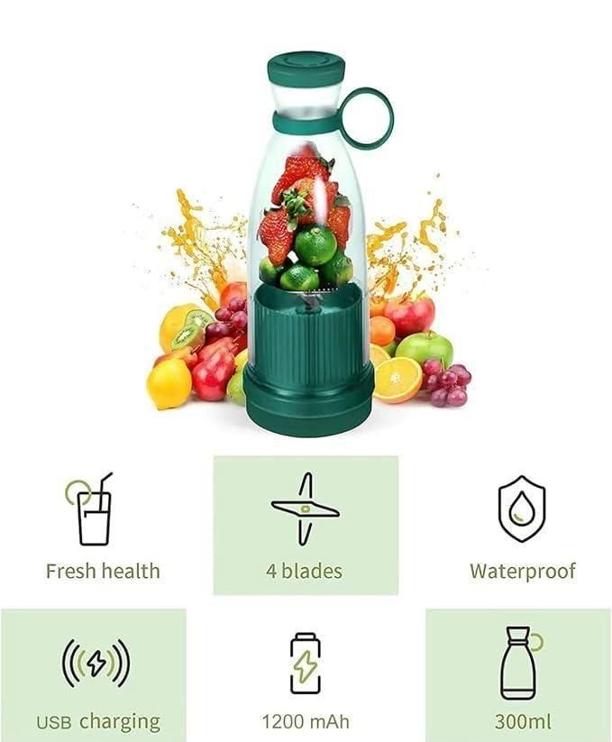 Travel Portable Mini Juice Blender USB Rechargeable Mixer Juicer for Outdoor