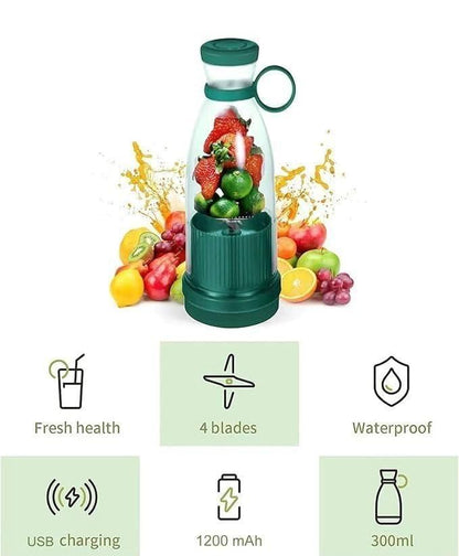 Travel Portable Mini Juice Blender USB Rechargeable Mixer Juicer for Outdoor