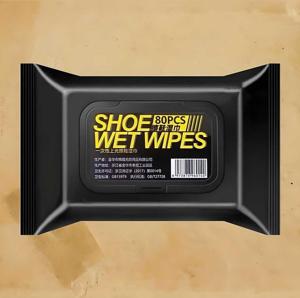 Natural  Shoe Cleaner Wipes - 1 Packs of 80