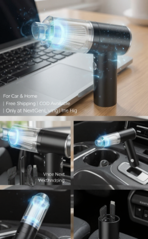 "DustBlaster Pro™ – Wireless Air Duster & Vacuum in One"